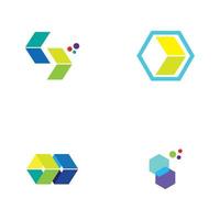 modernes Logokonzeptdesign für Fintech und digitale Finanztechnologie vektor