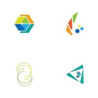 modern logotyp konceptdesign för fintech och digital finans teknik vektor