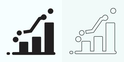 wachsend Graph Symbol, Bar Diagramm Symbol, Infografik, Wucherungen Diagramm Sammlung zum Geschäft Verbesserung Analytik, Diagramm Symbol, finanziell profitieren Diagramm Bar Vektor Illustration