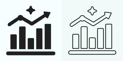 wachsend Graph Symbol, Bar Diagramm Symbol, Infografik, Wucherungen Diagramm Sammlung zum Geschäft Verbesserung Analytik, Diagramm Symbol, finanziell profitieren Diagramm Bar Vektor Illustration