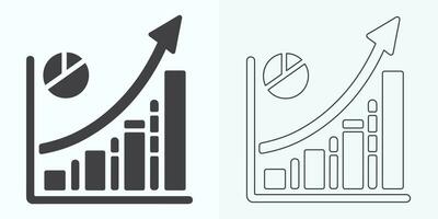 wachsend Graph Symbol, Bar Diagramm Symbol, Infografik, Wucherungen Diagramm Sammlung zum Geschäft Verbesserung Analytik, Diagramm Symbol, finanziell profitieren Diagramm Bar Vektor Illustration