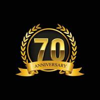 70 årsdag logotyp vektor