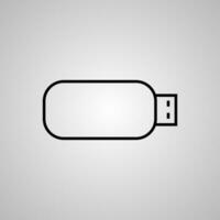 USB-Flash-Laufwerk-Symbol-Vektor-Illustration vektor