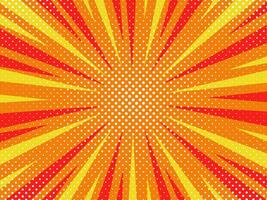 färgrik pop- konst komisk bok tecknad serie solljus bakgrund vektor