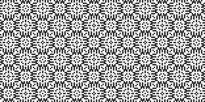 einfarbig geometrisch Gitter Pixel Kunst Hintergrund modern schwarz und Weiß abstrakt Mosaik Textur vektor