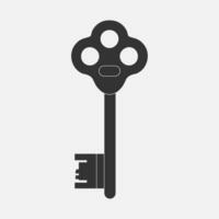 Vektor Schlüssel Symbol auf Weiß Hintergrund