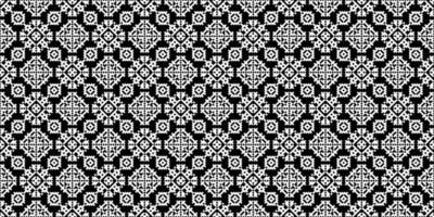 einfarbig geometrisch Gitter Pixel Kunst Hintergrund modern schwarz und Weiß abstrakt Mosaik Textur vektor