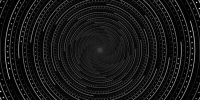 abstrakt bakgrund med koncentrisk cirklar i svart och vit färger. strålande rader. vektor illustration.