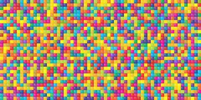 abstrakt färgrik sömlös geometrisk rutnät bakgrund med färgad former vektor