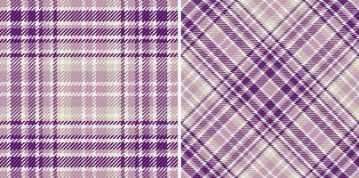 Vektor Textil- Stoff von Plaid Muster Tartan mit ein Textur Hintergrund nahtlos überprüfen.