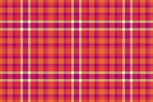 Plaid Vektor Muster von nahtlos Hintergrund Textil- mit ein prüfen Tartan Stoff Textur.