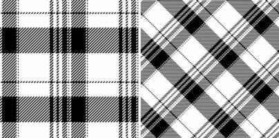 Stoff Plaid Muster von prüfen Textil- Textur mit ein Vektor Tartan nahtlos Hintergrund.