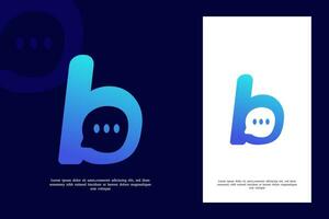 prata och brev b logotyp design mall vektor