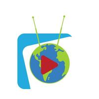 modern Fernsehen Logo Symbol Design Idee zum Unternehmen, Webseite, Kanal, Sozial Medien. Vektor