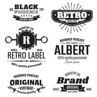 Vintage Retro Vector Logo för banner