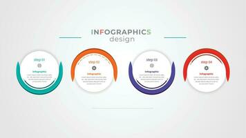 Schritte Infografiken Vorlage Design vektor