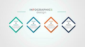 steg infographics mall design vektor