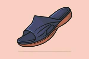 glansig ljus färgrik kvinna toffel sko vektor illustration. skönhet mode objekt ikon begrepp. trendig flickor fest Skodon toffel vektor design.
