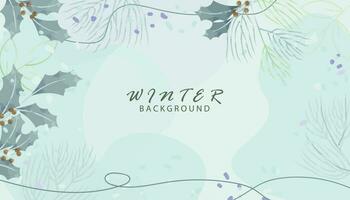 Aquarell Winter Hintergrund Design vektor