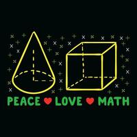 matematik t-shirt design vektor