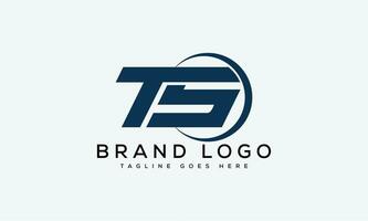 brev ts logotyp design vektor mall design för varumärke