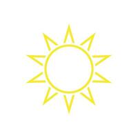 sonnig Symbol Design Vektor Vorlage