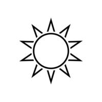 sonnig Symbol Design Vektor Vorlage