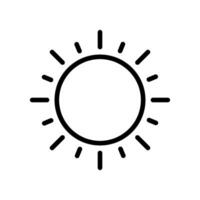 sonnig Symbol Design Vektor Vorlage