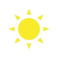 sonnig Symbol Design Vektor Vorlage