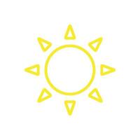 sonnig Symbol Design Vektor Vorlage