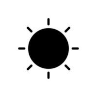 sonnig Symbol Design Vektor Vorlage