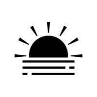Sonnenaufgang Symbol Design Vektor Vorlage