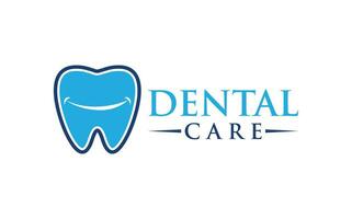 Dental Pflege Vektor Logo Design. Zahnarzt Logo
