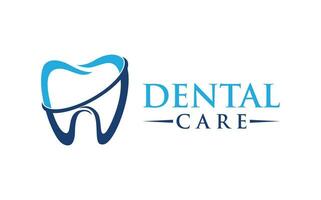 Dental Pflege Vektor Logo Design. Zahnarzt Logo