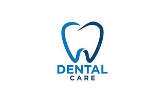 Dental Pflege Vektor Logo Design. Zahnarzt Logo