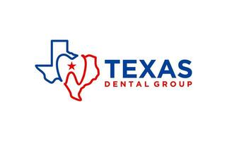 Texas Dental Pflege Logo Design vektor