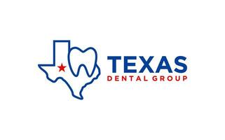 Texas Dental Pflege Logo Design vektor