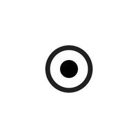 Auge Symbol im modisch eben Stil isoliert auf grau Hintergrund. vektor