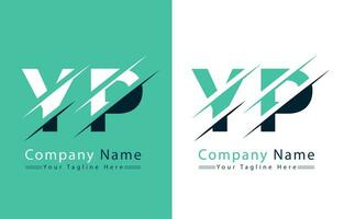 yp Brief Logo Design Vorlage. Vektor Logo Illustration
