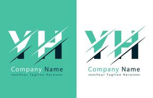 yh brev logotyp design mall. vektor logotyp illustration