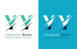 yy Brief Logo Design Vorlage. Vektor Logo Illustration