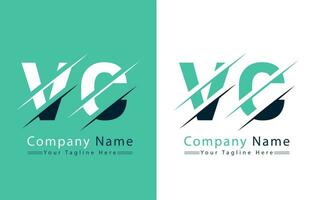 vc Brief Logo Vektor Design Vorlage Elemente