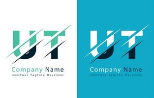 ut brev logotyp design begrepp. vektor logotyp illustration