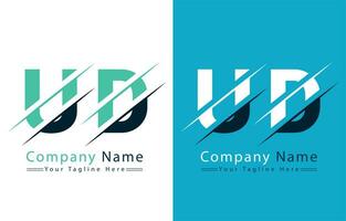 ud Brief Logo Design Konzept. Vektor Logo Illustration