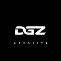 dgz Brief Initiale Logo Design Vorlage Vektor Illustration