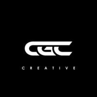 cgc Brief Initiale Logo Design Vorlage Vektor Illustration