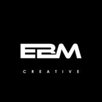 ebm Brief Initiale Logo Design Vorlage Vektor Illustration