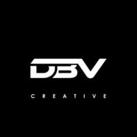 dbv brev första logotyp design mall vektor illustration