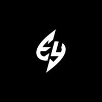 ey monogram logotyp esport eller gaming första begrepp vektor