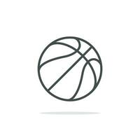 Basketball-Vektor-Illustration. Sport-Logo-Symbol. flache Cartoon-Stil-Vorlage vektor